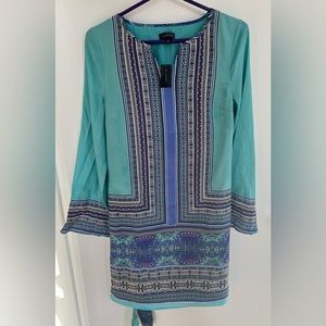 The Limited paisley print knee length 3/4 sleeve dress SZ Small NEW